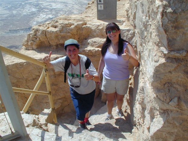 Climbing step # 788 at Masada!!